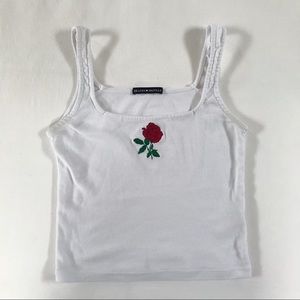 brandy melville tank w/ stickers